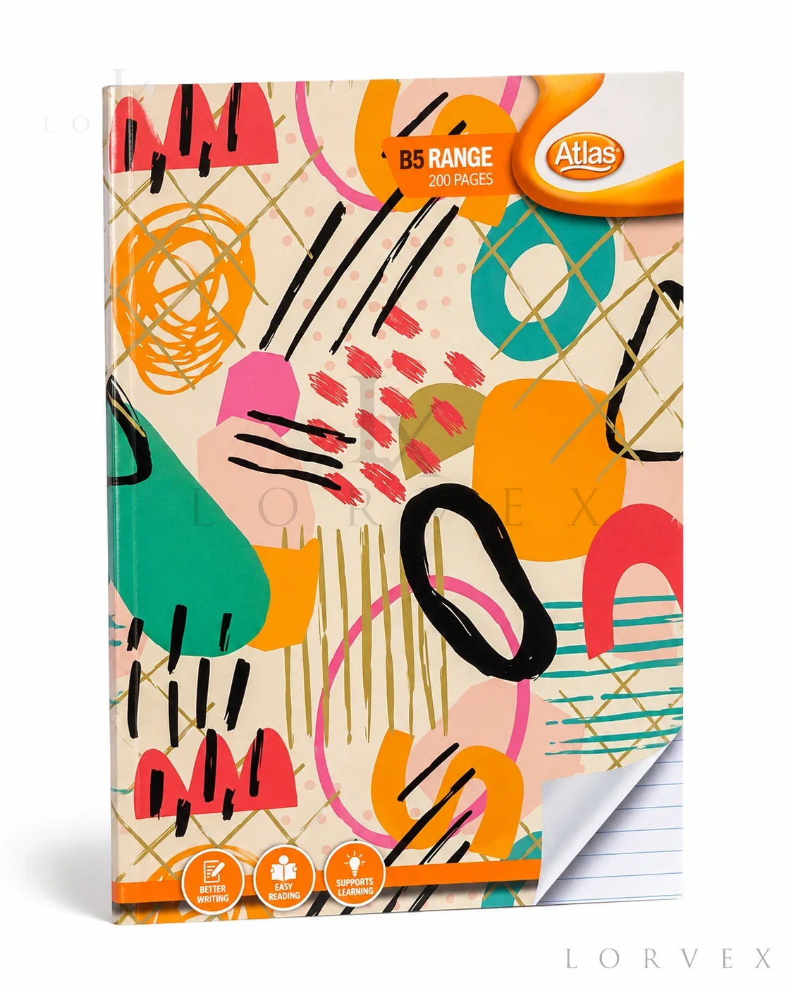 Atlas B5 Single Ruled Exercise Book 200 Pages
