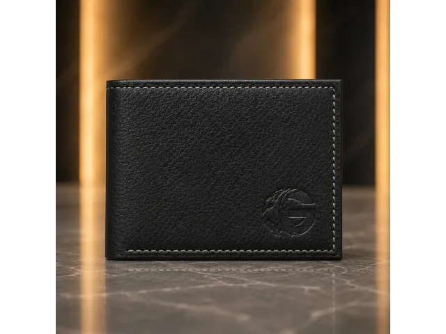 LORVEX Men's Leather Wallet – Black