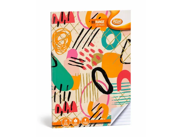 Atlas B5 Single Ruled Exercise Book 200 Pages