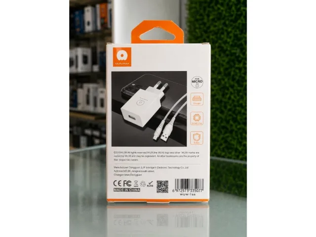 WUW T66 3.5A USB Wall Charger with Micro USB Cable