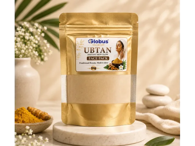 LORVEX UBTAN Instant Skin Glow Face Pack – 100% Herbal Formula 50g