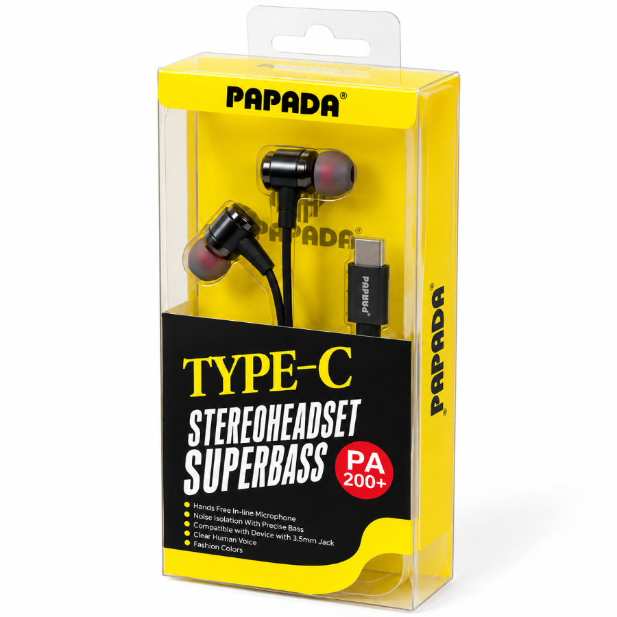 PAPADA PA 200+ Type-C Stereo Headset