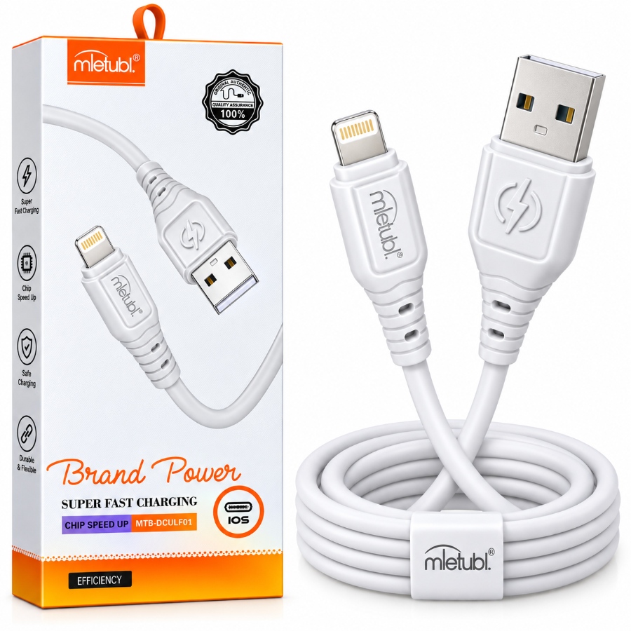 Mletubl MTB USB-Lightning Cable – 1M, White
