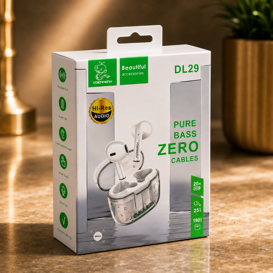 VDEMENV DL29 TWS Wireless Earbuds with Charging Case